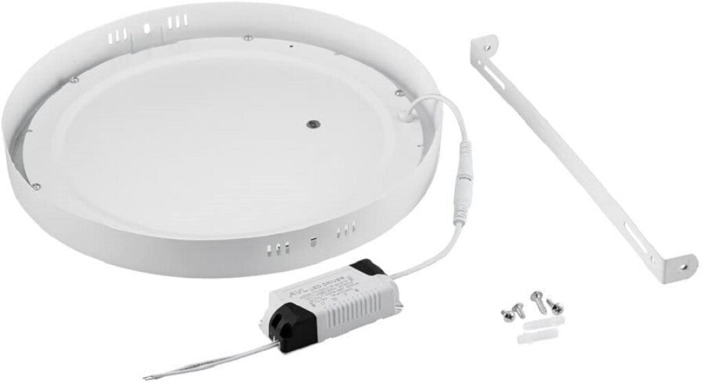 Panel LED 18W, de adosar, aplicar redondo BLANCO POTENZA