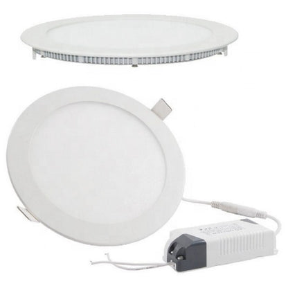 Panel LED 18W, de embutir, empotrar redondo BLANCO POTENZA