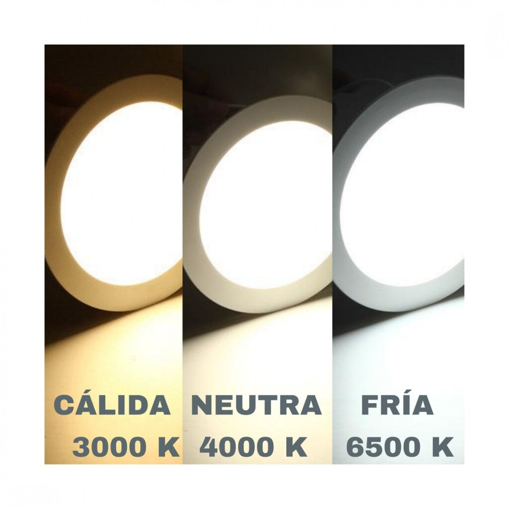 Panel LED 24W, de adosar, aplicar cuadrado BLANCO