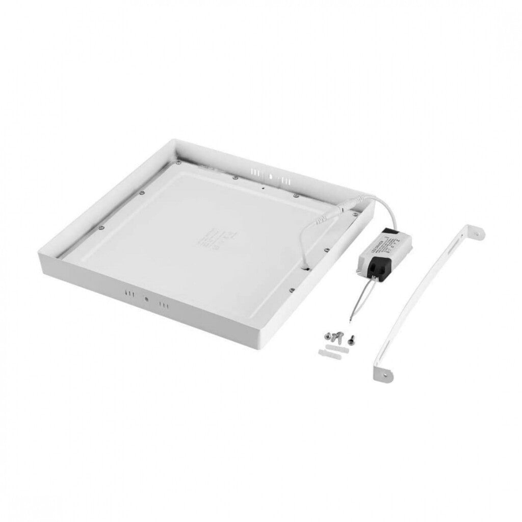 Panel LED 24W, de adosar, aplicar cuadrado BLANCO