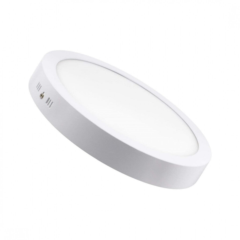 Panel LED 24W,de adosar, aplicar redondo BLANCO