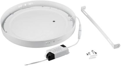 Panel LED 24W,de adosar, aplicar redondo BLANCO