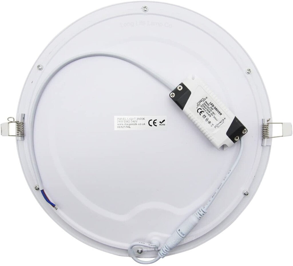 Panel LED 24W, de embutir, empotrar redondo BLANCO