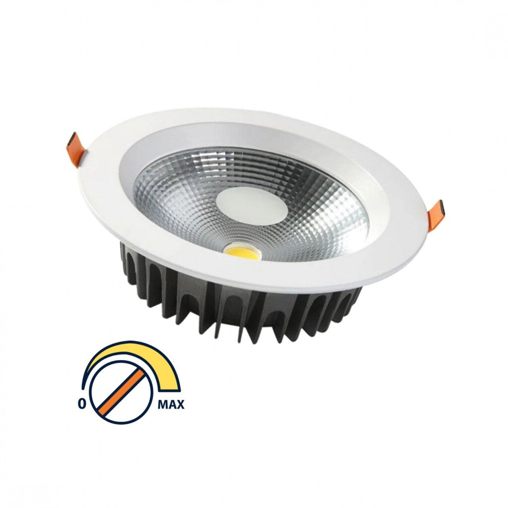 Panel LED 30W, de embutir, empotrar, redondo Dimerizable BLANCO