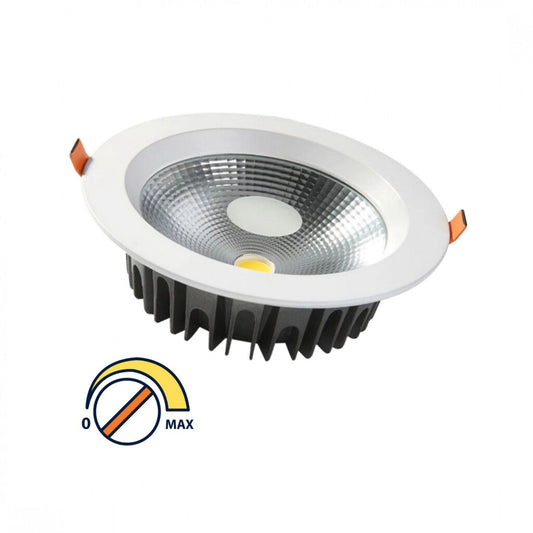Panel LED 30W, de embutir, empotrar, redondo Dimerizable BLANCO