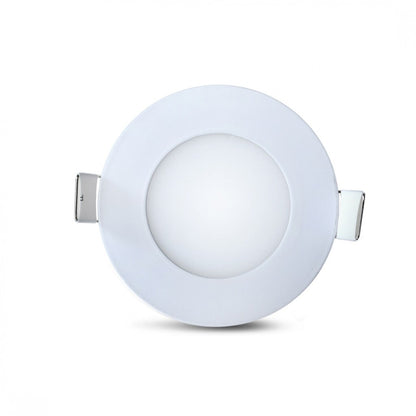 Panel LED 3W, de embutir, empotrar redondo BLANCO