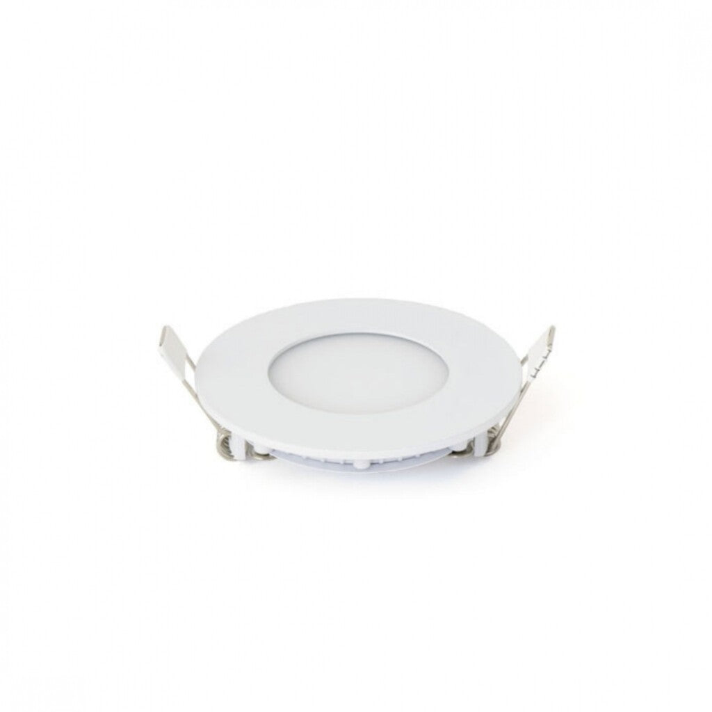 Panel LED 3W, de embutir, empotrar redondo BLANCO