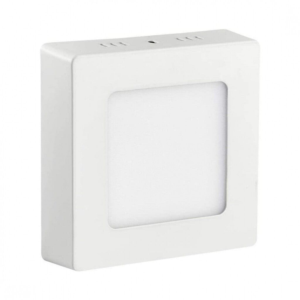 Panel LED 6W, de adosar, aplicar cuadrado BLANCO