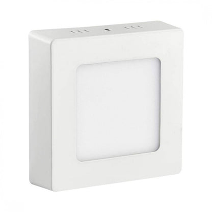 Panel LED 6W, de adosar, aplicar cuadrado BLANCO