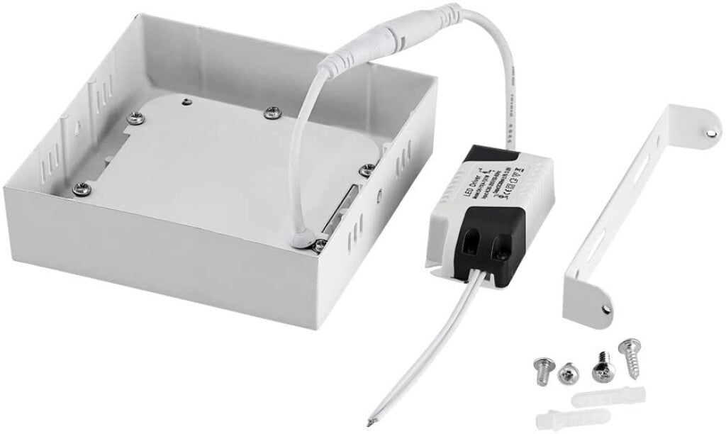 Panel LED 6W, de adosar, aplicar cuadrado BLANCO