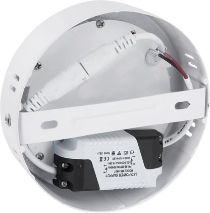 Panel LED 6W, de adosar, aplicar redondo BLANCO