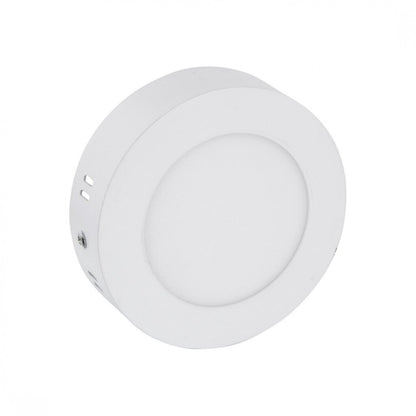 Panel LED 6W, de adosar, aplicar redondo BLANCO