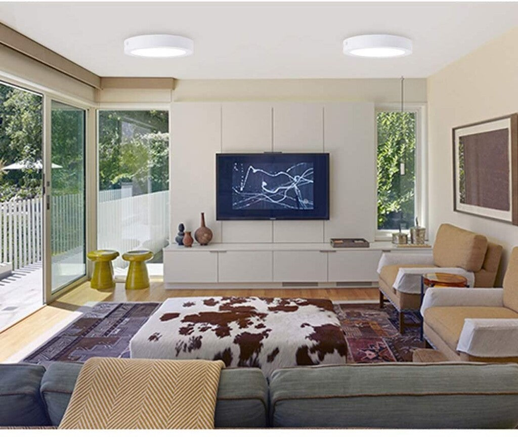 Panel LED 6W, de adosar, aplicar redondo BLANCO