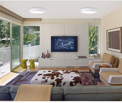 Panel LED 6W, de adosar, aplicar redondo BLANCO