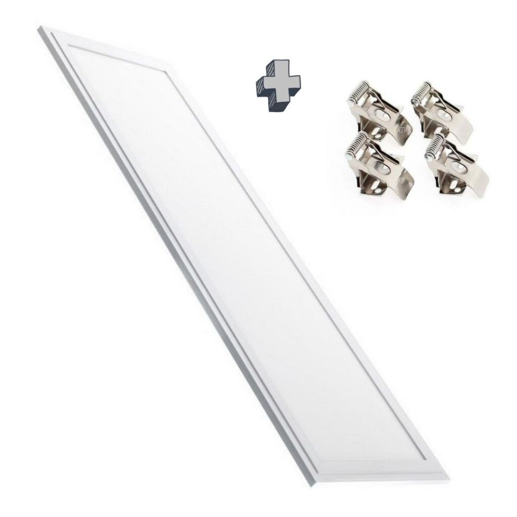 Panel led con resortes de embutir en yeso 48w 119.5*29.5cm