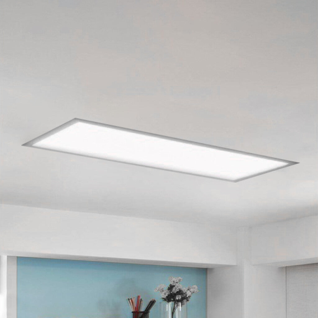 Panel led con resortes de embutir en yeso 48w 119.5*29.5cm