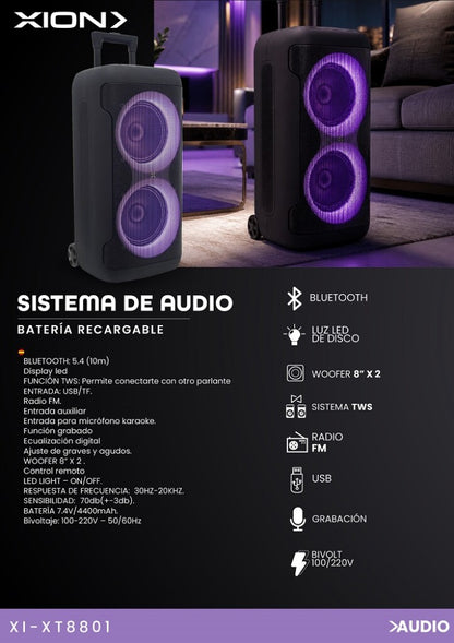 Parlante inalámbrico XTREME 12000W