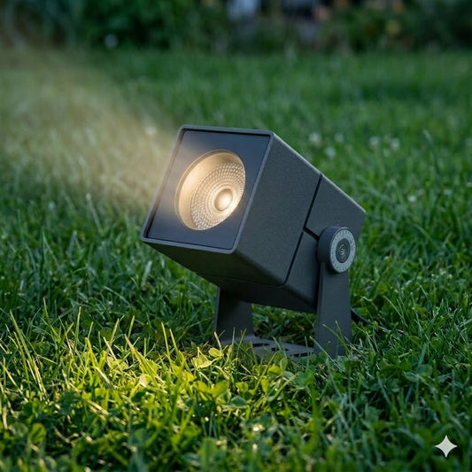Pincho led 3w Aluminio negro IP66 24 volt o base