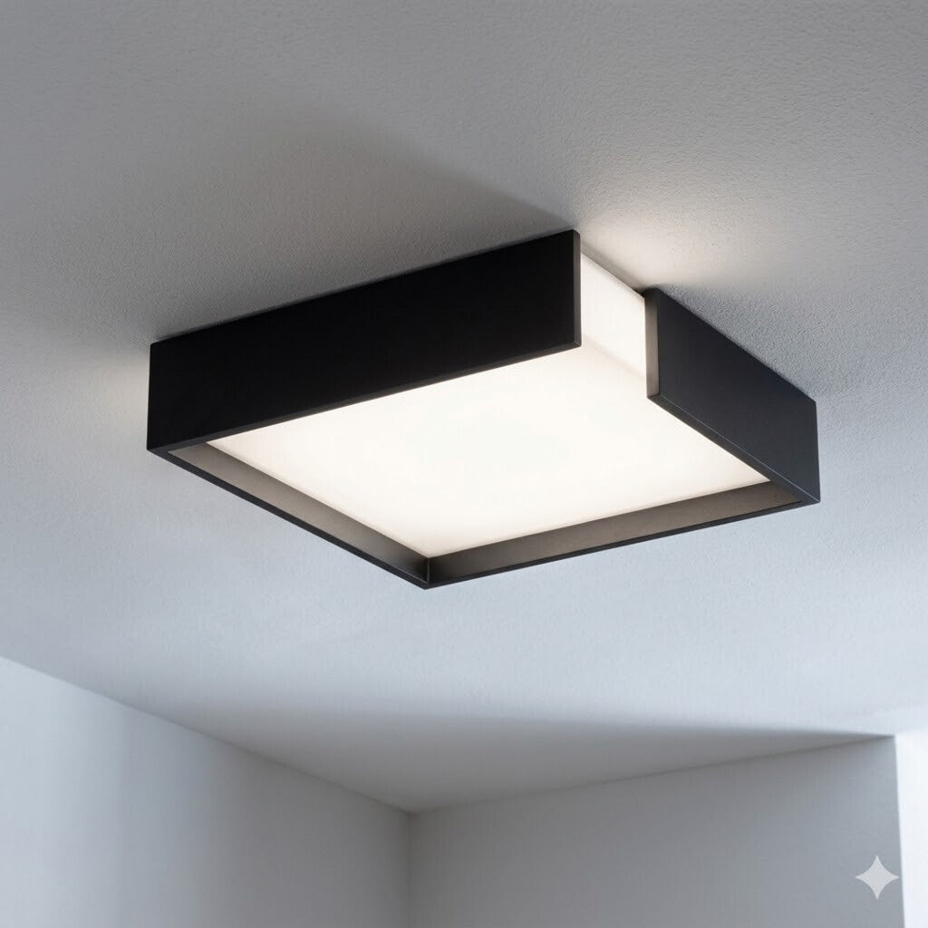 Plafón de led diseño cuadrado con corte 18W - 41cm