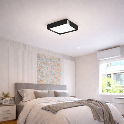 Plafón de led diseño cuadrado con corte 18W - 41cm