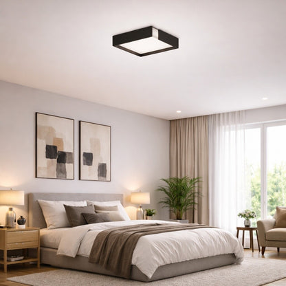 Plafón de led diseño cuadrado con corte 18W - 41cm