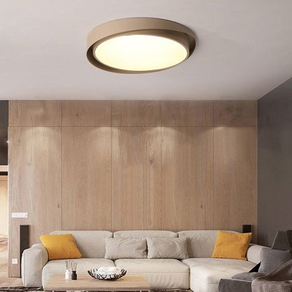 Plafón de led diseño moderno, color tostado 24W 3000K