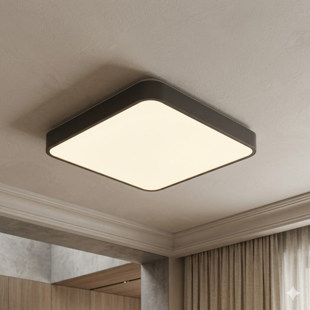 Plafón LED cuadrado a control remoto varias funciones 32w