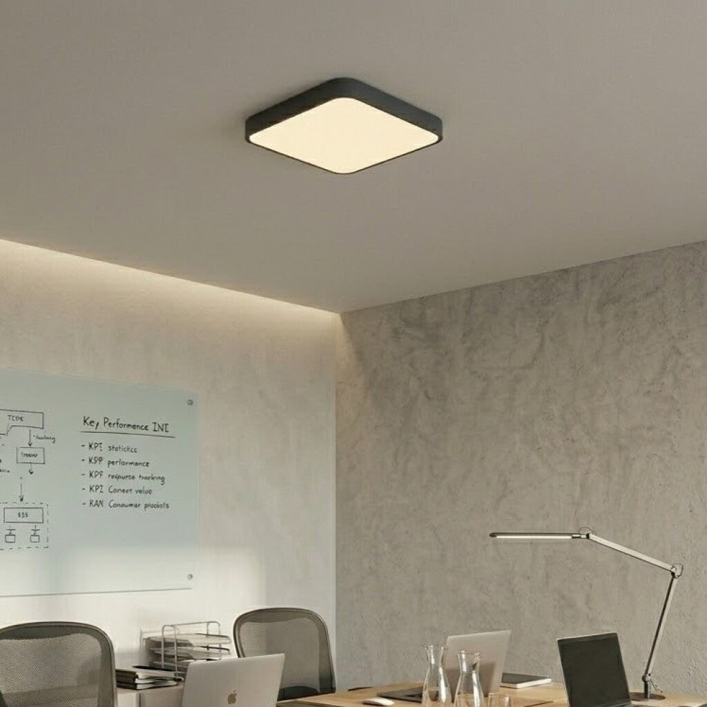 Plafón LED cuadrado a control remoto varias funciones 32w