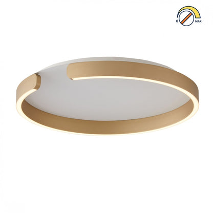Plafón LED, Diseño anillo cortado, Dimerizable 30W 40CM