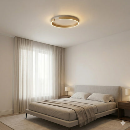 Plafón LED, Diseño anillo cortado, Dimerizable 30W 40CM