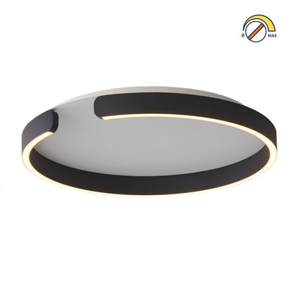 Plafón LED, Diseño anillo cortado, Dimerizable 30W 40CM