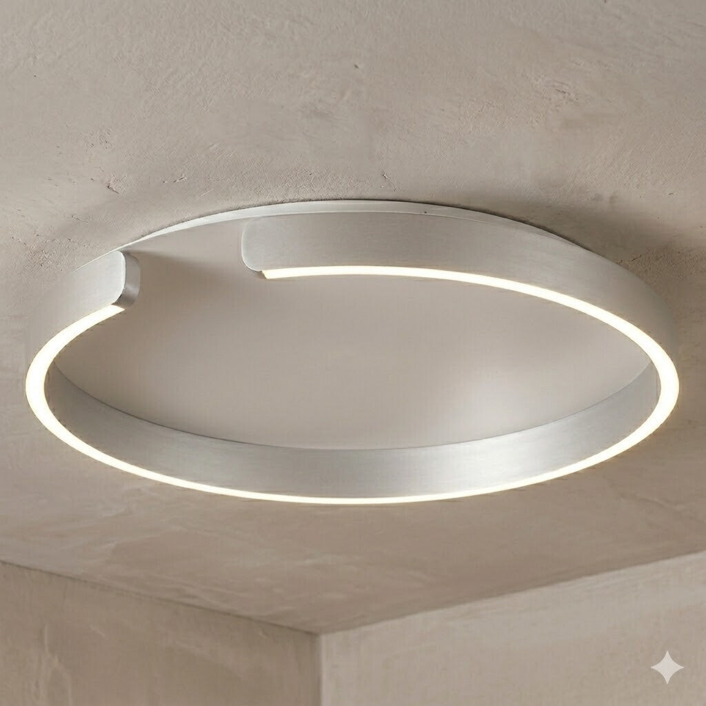 Plafón LED, Diseño anillo cortado, Dimerizable 30W 40CM