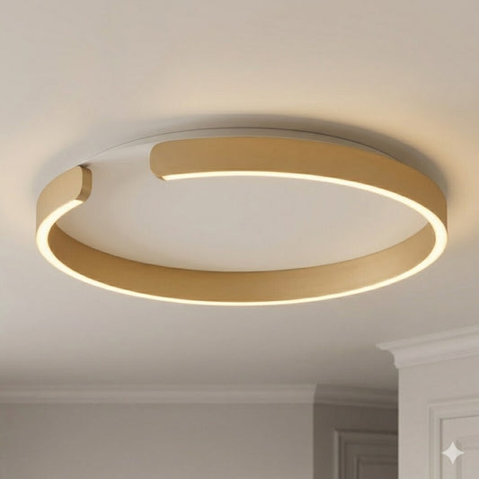 Plafón LED, Diseño anillo cortado, Dimerizable 40W 60CM