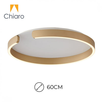 Plafón LED, Diseño anillo cortado, Dimerizable 40W 60CM