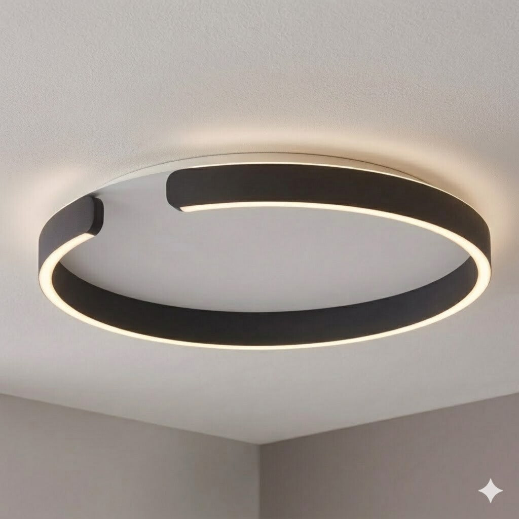 Plafón LED, Diseño anillo cortado, Dimerizable 40W 60CM