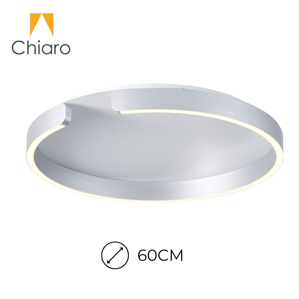 Plafón LED, Diseño anillo cortado, Dimerizable 40W 60CM