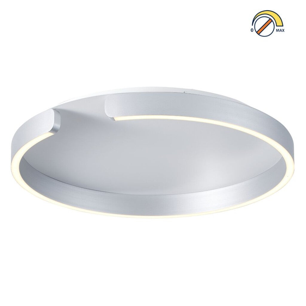 Plafón LED, Diseño anillo cortado, Dimerizable 40W 60CM