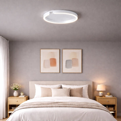Plafón LED, Diseño anillo cortado, Dimerizable 40W 60CM