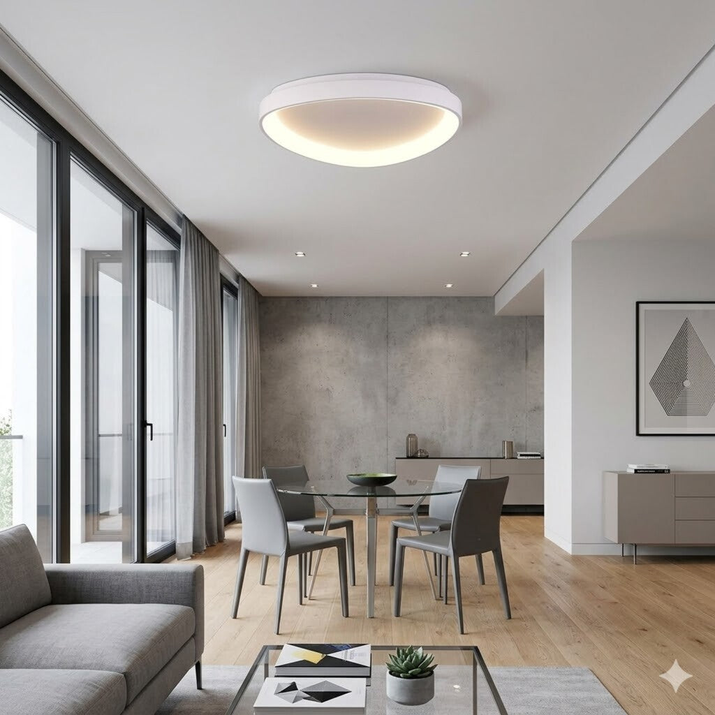 Plafón LED, Diseño triangular, Dimerizable 48W 65CM