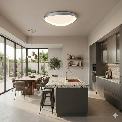 Plafón LED, Diseño triangular, Dimerizable 48W 65CM