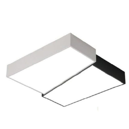 Plafón led moderno rítmico, blanco y negro 24w - 40 cm
