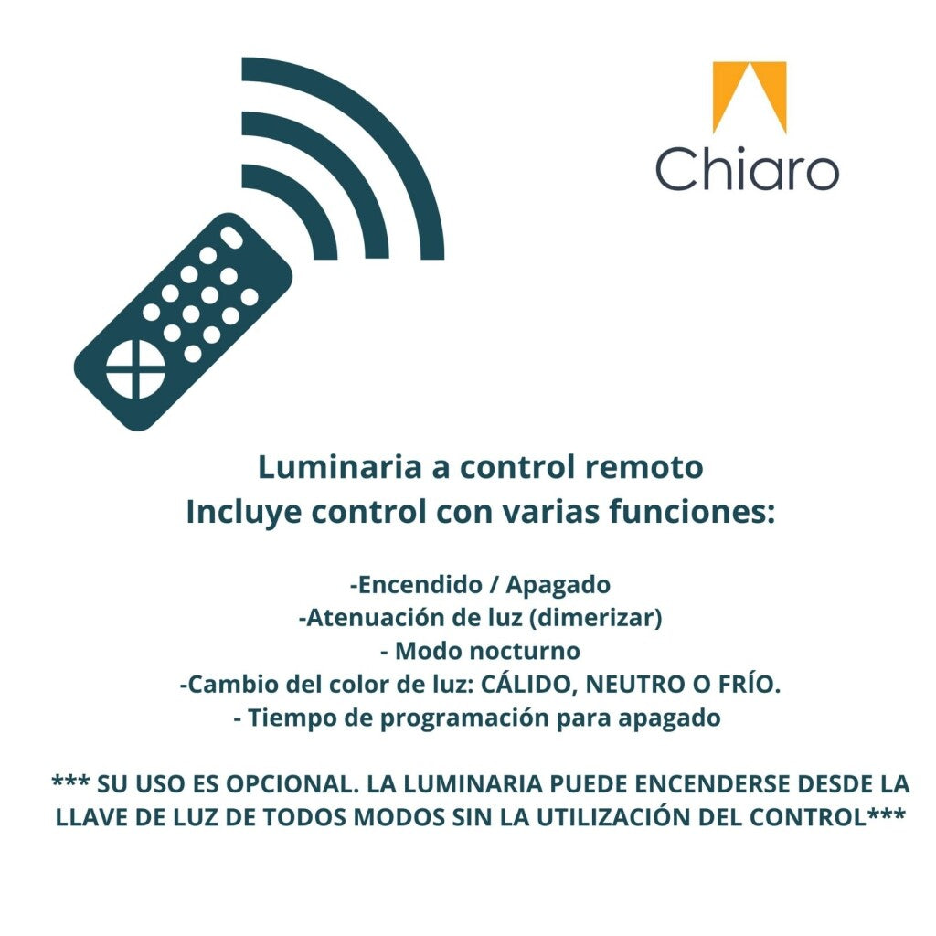 Plafón LED nube a control remoto con funciones