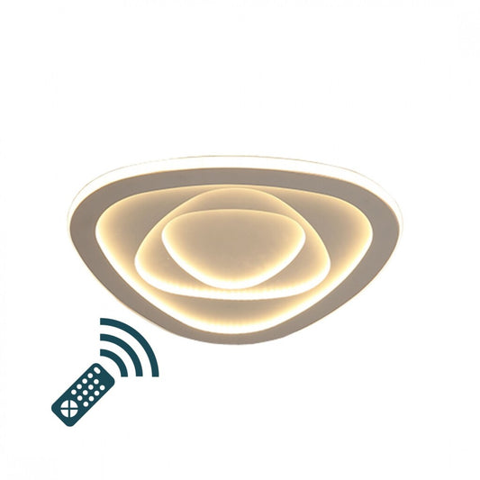 Plafón LED triangular a control remoto con funciones