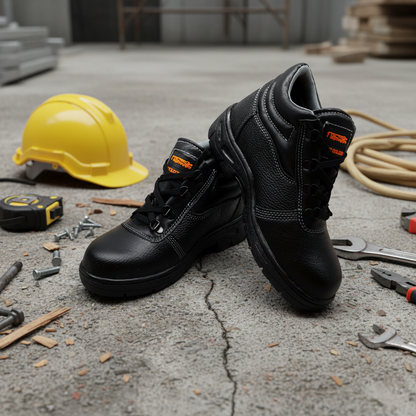 BOTA DE CUERO NEGRO LH-1422