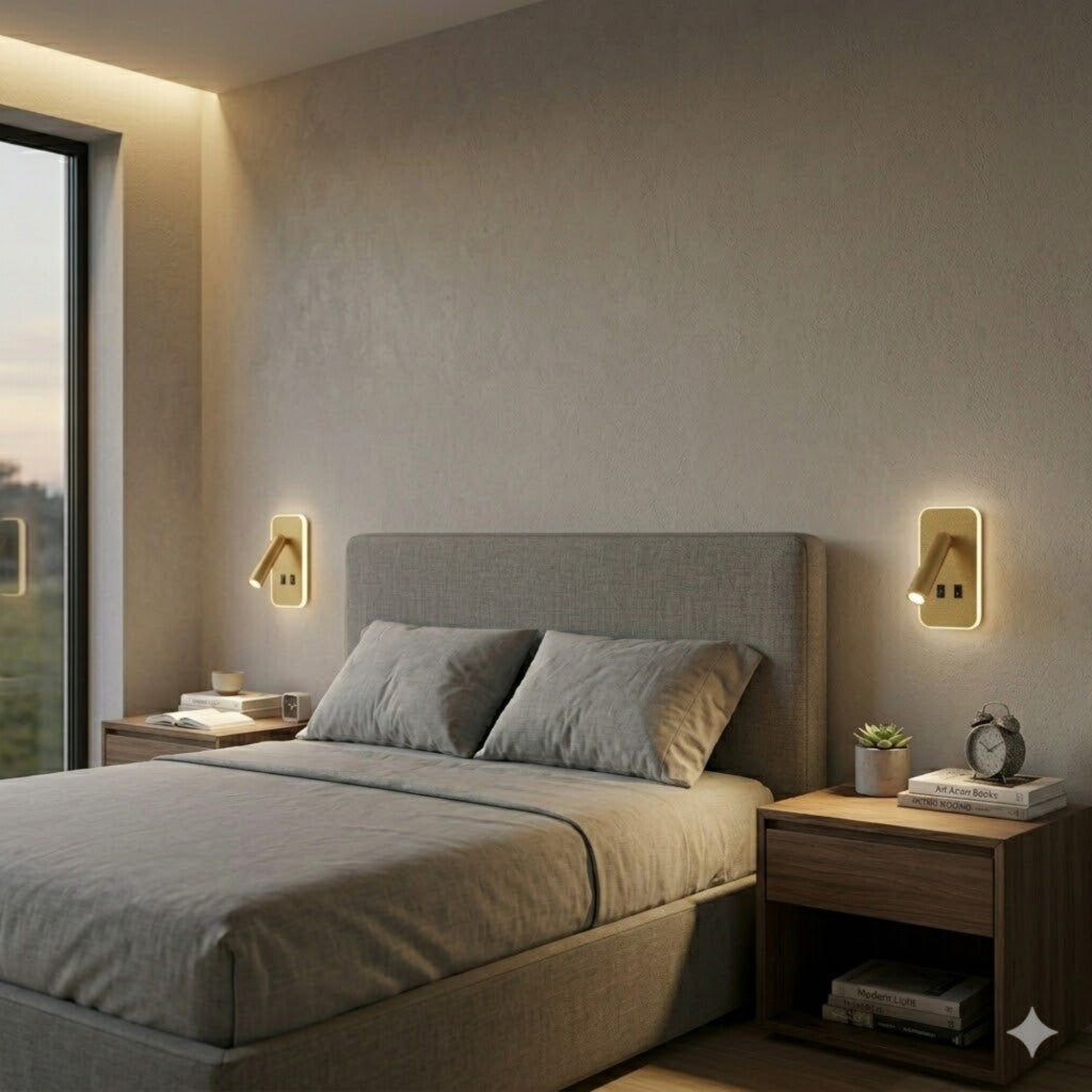 Portátil led de pared con SPOT móvil, DOBLE LUZ