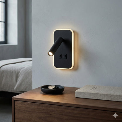 Portátil led de pared con SPOT móvil, DOBLE LUZ