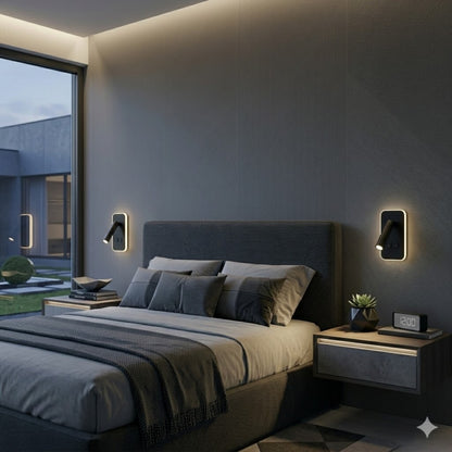Portátil led de pared con SPOT móvil, DOBLE LUZ