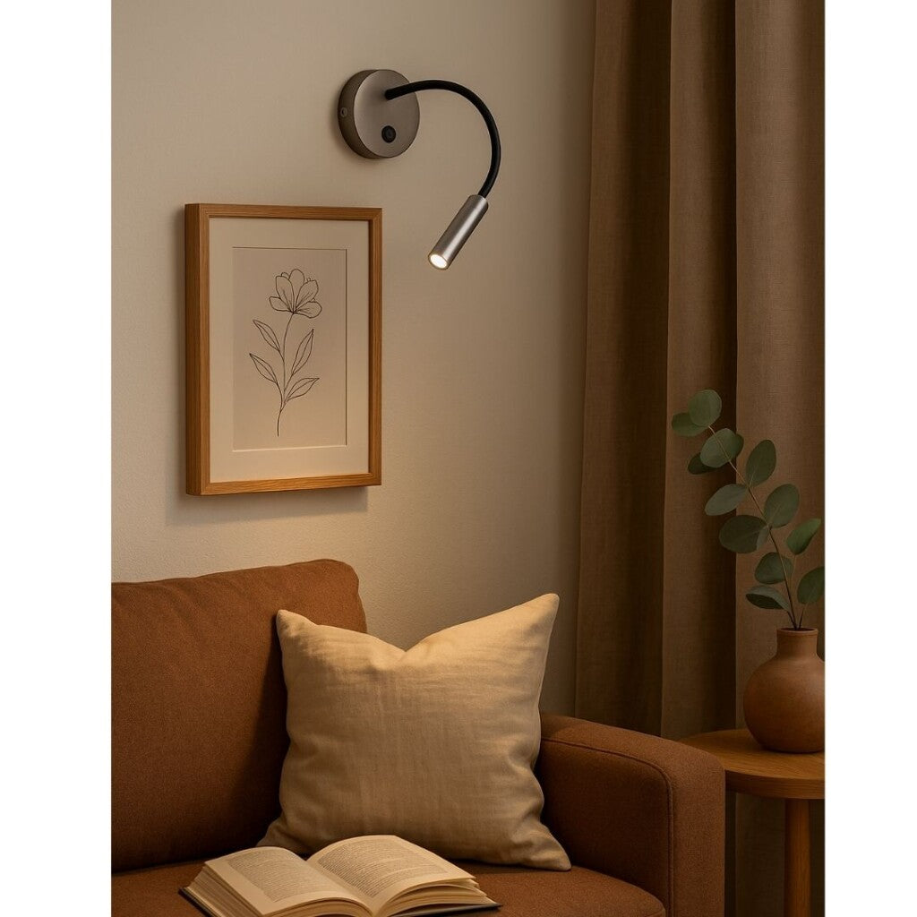 Portátil led de pared con SPOT móvil y brazo flexible