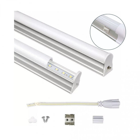 Regleta Led 60cm T5 fina - 8w con llave