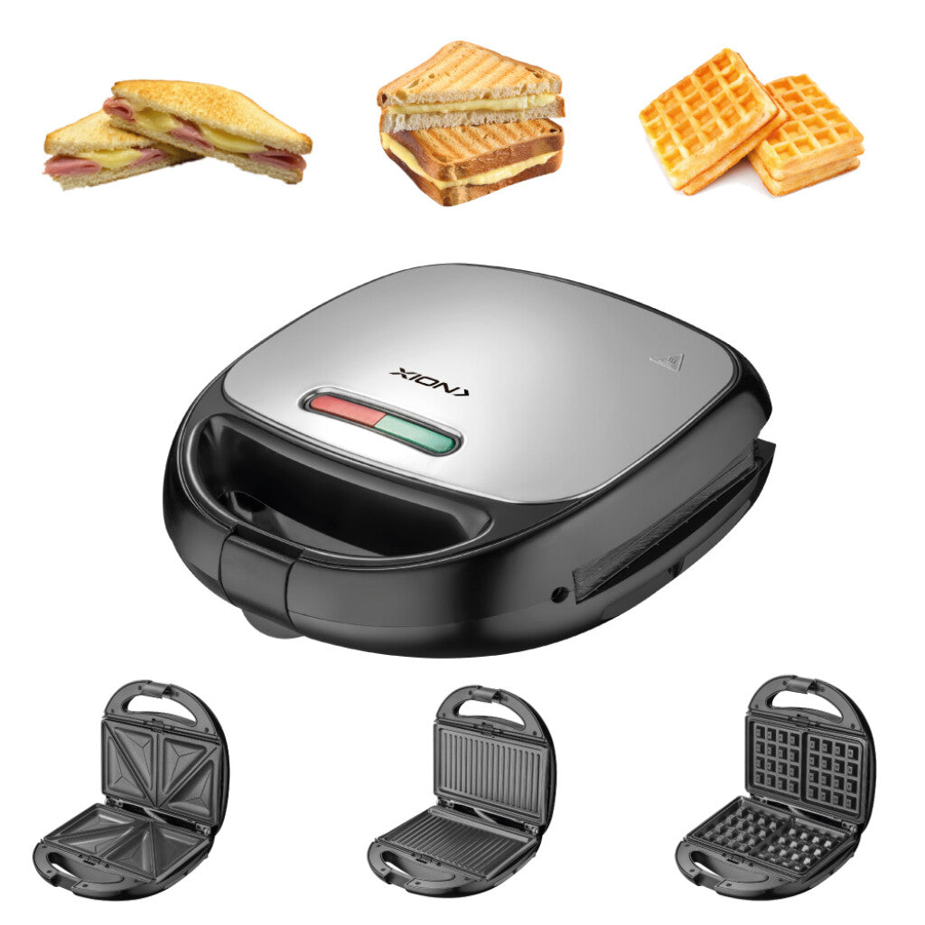 sandwichera eléctrica 3 en 1
